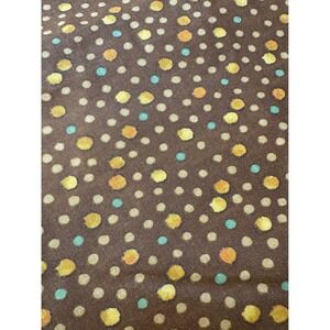 Fabric 2 Yards Brown Polka Dot Cotton Quilting Sewing Textile 44 Inch Width